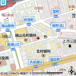 広島県福山市元町13-17周辺の地図