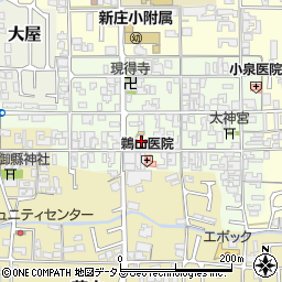 奈良県葛城市新庄71周辺の地図