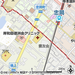ＤＣＭ岸和田店周辺の地図