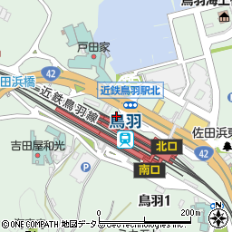 オリックスレンタカー近鉄鳥羽駅前店周辺の地図
