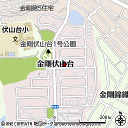 大阪府富田林市金剛伏山台周辺の地図