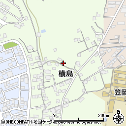 岡山県笠岡市横島713周辺の地図