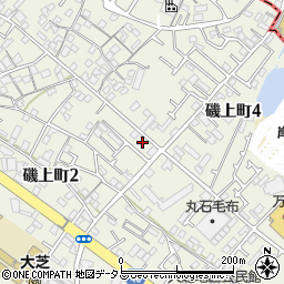 磯上町会館周辺の地図