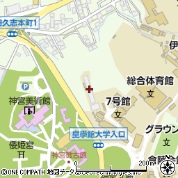皇學館大學貞明寮周辺の地図