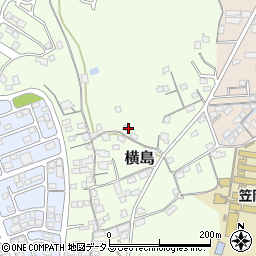 岡山県笠岡市横島712周辺の地図