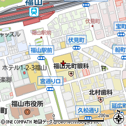 株式会社ルック化粧品専門店（ＬＯＯＫ）　天満屋福山店カシーコーナー周辺の地図