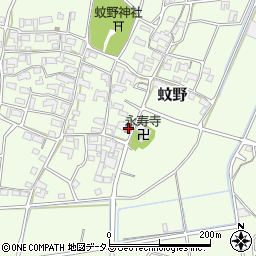 蚊野公民館周辺の地図