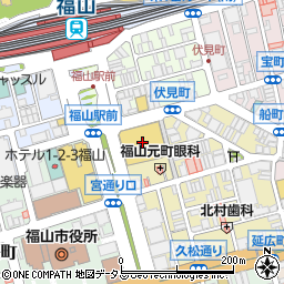 天満屋福山店６階　ニクラス周辺の地図