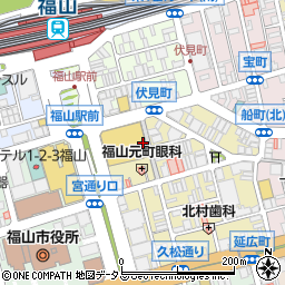 浜焼太郎 福山駅前店周辺の地図