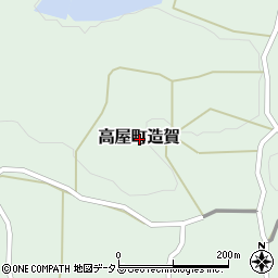 広島県東広島市高屋町造賀周辺の地図