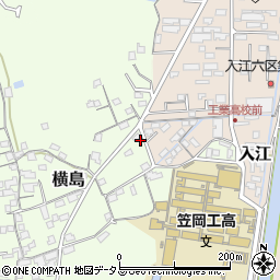 岡山県笠岡市横島780周辺の地図