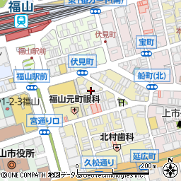 広島県福山市元町12-12周辺の地図