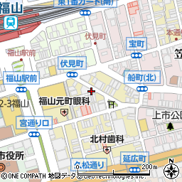 広島県福山市元町12-8周辺の地図