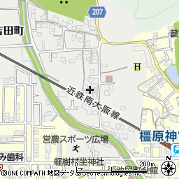 奈良県橿原市吉田町163周辺の地図