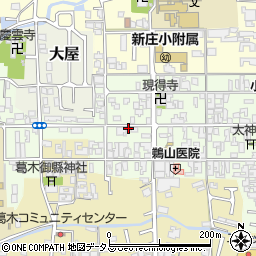 奈良県葛城市新庄周辺の地図