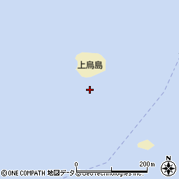 上烏島周辺の地図