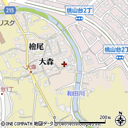 大阪府堺市南区大森周辺の地図