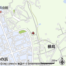 岡山県笠岡市横島673周辺の地図