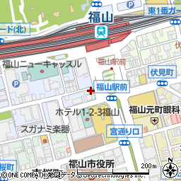 ローソン福山駅前店周辺の地図