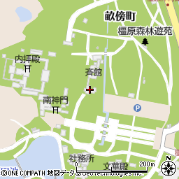 勅使館周辺の地図