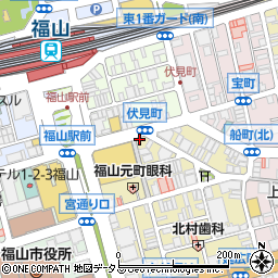 広島県福山市元町12-1周辺の地図