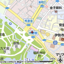 三重県伊勢市本町14-7周辺の地図