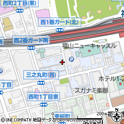 オリックスレンタカー福山駅前店周辺の地図