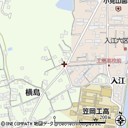 岡山県笠岡市横島777周辺の地図
