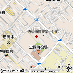 府営忠岡東第１住宅集会所周辺の地図