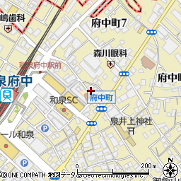 株式会社ケア２１和泉府中周辺の地図