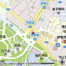 三重県伊勢市本町14周辺の地図
