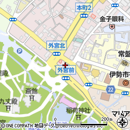 三重県伊勢市本町14-16周辺の地図