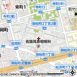 広島県福山市御船町周辺の地図