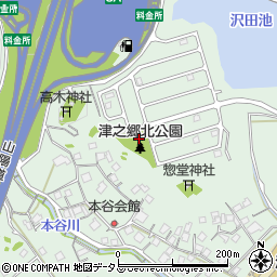 津之郷北公園周辺の地図