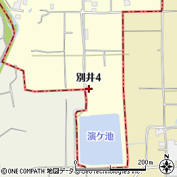 大阪府富田林市別井4丁目周辺の地図
