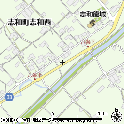 広島県東広島市志和町志和西1640-1周辺の地図