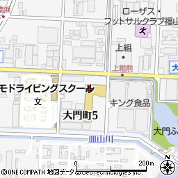 広島日野自動車福山東支店周辺の地図