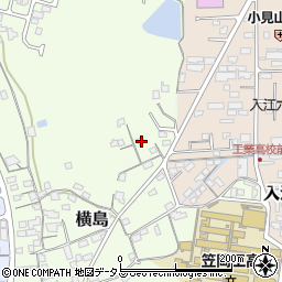 岡山県笠岡市横島360周辺の地図
