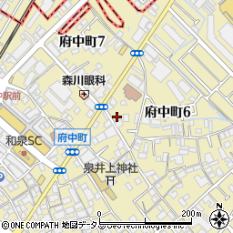 チケパ和泉府中町第１駐車場周辺の地図