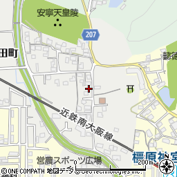 奈良県橿原市吉田町180周辺の地図