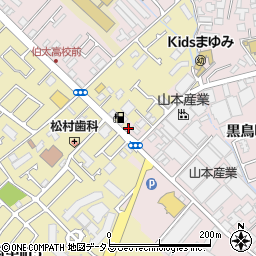 大阪府和泉市黒鳥町501周辺の地図