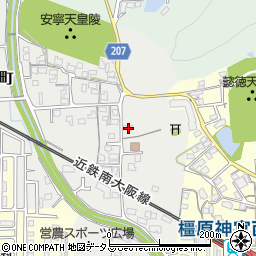 奈良県橿原市吉田町206周辺の地図