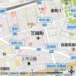 広島県福山市笠岡町周辺の地図
