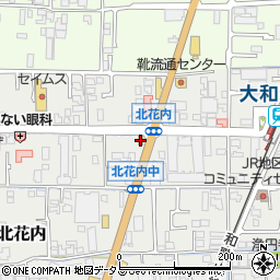 なか卯奈良新庄店周辺の地図