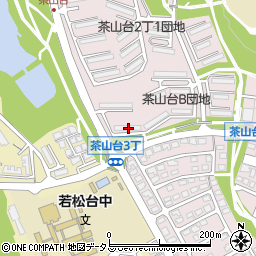 大阪府堺市南区茶山台2丁8-2周辺の地図