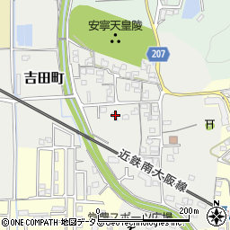 奈良県橿原市吉田町186周辺の地図