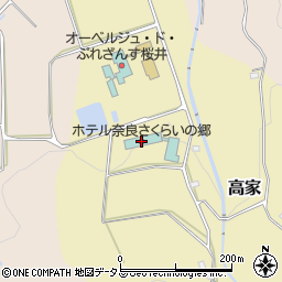 ホテル奈良さくらいの郷周辺の地図