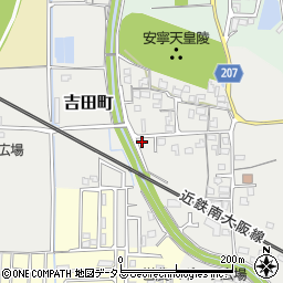 奈良県橿原市吉田町188周辺の地図