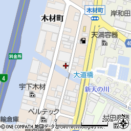 近畿小松フォークリフト株式会社　岸和田支店周辺の地図
