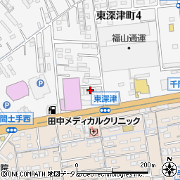 株式会社竹田電機工業所　福山支店周辺の地図